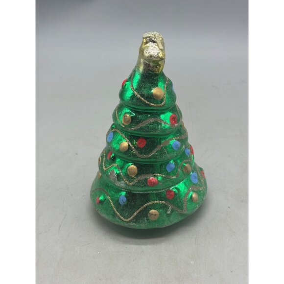 Holiday Christmas Metallic Tree Novelty Candle 7" Tall READ - Picture 2 of 6